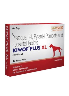 Sava Healthcare Kiwof Plus XL Dewormer for Large AND Xtra Large Dogs